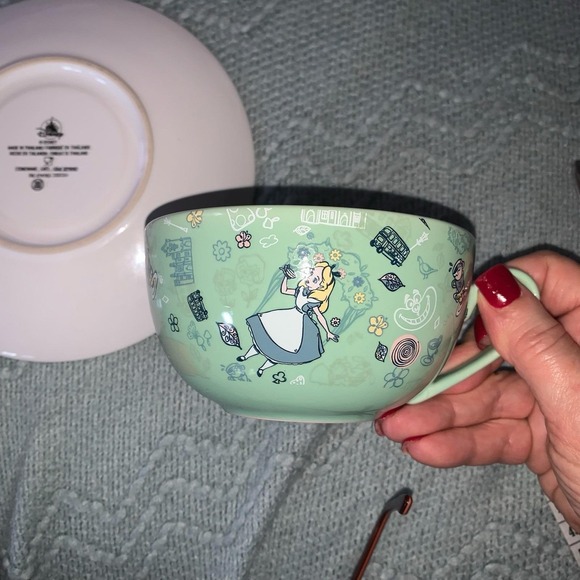 Disney Alice In Wonderland It's Always Tea Time Tea Set W/ Teapot,cup, Saucer - Picture 3 of 6